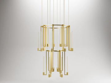 KALÌ - LED suspension lamp in Murano glass and brass by Paolo Castelli - view 3